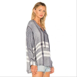 Rails Lily Blouse in Sapphire Jacquard